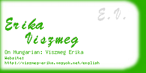 erika viszmeg business card